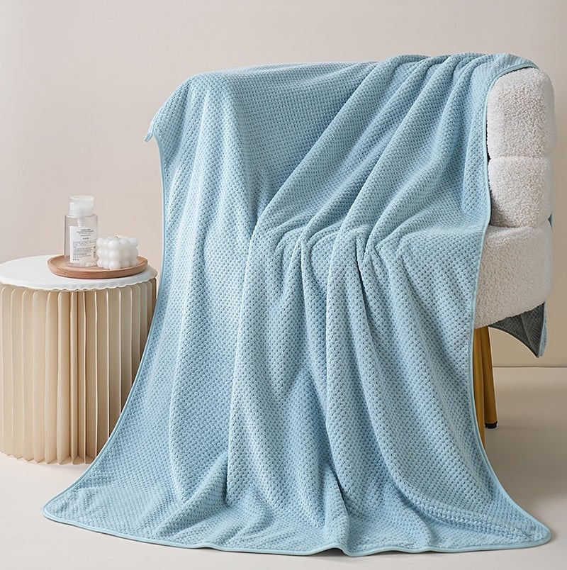 Microfiber Bath Towels, 90 x 170 cm, Set of 2, Super Soft, Highly Absorbent, Quick-Dry, Multipurpose Use Towel (Pink + Light Blue) - Image 2